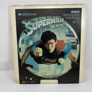 Superman The Movie RCA SelectaVision Videodisc Part 1 Discs Warner Home Video